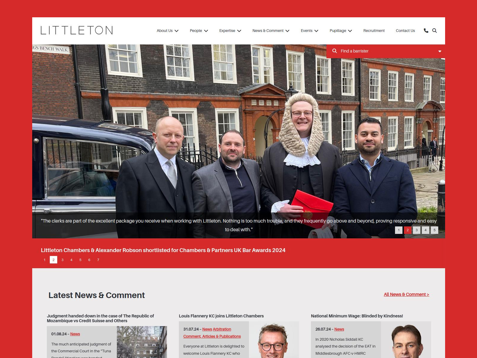 Littleton Website Screenshot